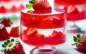 Erfrischendes Erdbeer-Jello - Ein fruchtiges Dessert für den Sommer