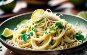 Exotische Kokos-Limetten-Pasta mit einer frischen Note