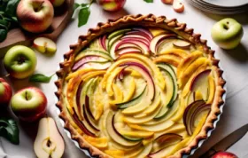 Fruchtige Quiche mit Apfel und Birne