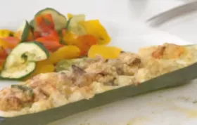 Gebackene Zucchini mit Feta-Käse