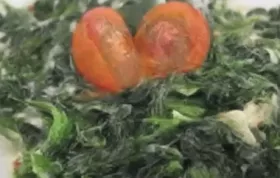 Gebackener Spinat mit Zwiebeln