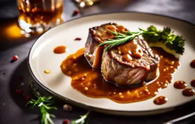 Gebratene Lachsfilets in einer köstlichen Whisky-Sauce