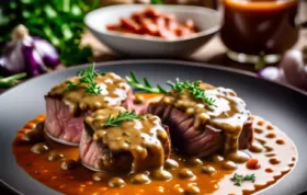 Gebratener Lammrücken in Kräutersauce - Ein Köstliches Rezept mit zartem Fleisch und aromatischer Sauce