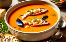 Genießen Sie diese köstliche Fischsuppe à la Provenciale mit einer würzigen Rouille.