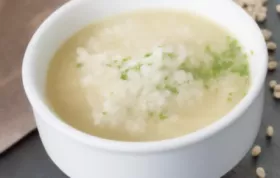 Gerstensuppe mit Almkäse