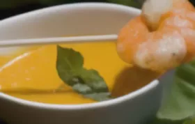 Geschmortem Shrimps-Mousse mit zweierlei Petersilie