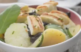 Halloumi-Zucchini-Salat