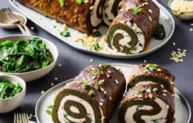 Hendlroulade mit Spinat und Erdäpfeln