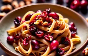 Herzhafte Cranberry-Nuss-Pasta für Genießer