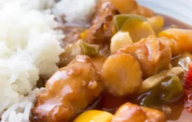 Hühner-Wok sweet and sour mit Cashew Basmati Reis