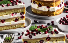 Karottenkuchen mit Tofu und Cranberries