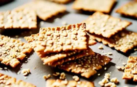 Knusprige Sesam Cracker - Perfekt zum Knabbern!