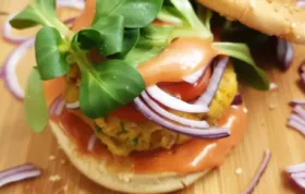 Köstliche vegane Kichererbsenburger