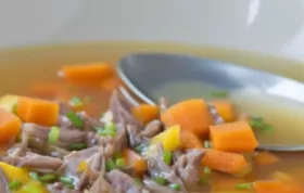 Köstliches Rezept für Gemüsesuppe mit zartem Rindfleisch