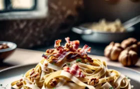 Köstliches Rezept für Tagliatelle mit Speck und Walnüssen