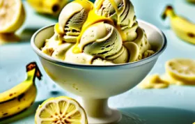 Köstliches und erfrischendes Bananen-Zitronen Eiscreme-Rezept