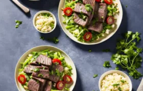 Lammfilets mit frischem Feldsalat