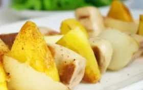 Leckere Bratwurst-Kartoffel-Spieße für den Grillabend