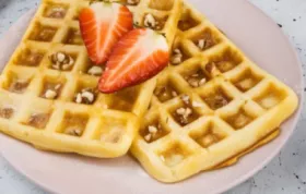 Leckere vegane Waffeln ohne Ei zum Genießen