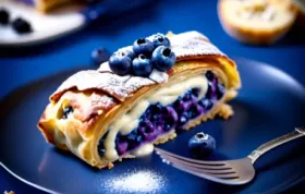 Leckerer Lauch-Strudel mit würzigem Blauschimmelkäse