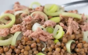 Leckerer Linsensalat mit Thunfisch - einfach und gesund