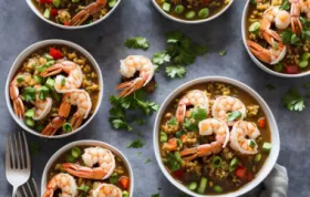 Leckeres Rezept für eine hausgemachte Reispfanne mit Shrimps