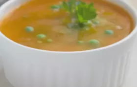Leckeres Rezept für eine Karotten-Erbsen-Suppe