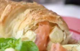 Leckeres Rezept für Lachs-Kräuter-Croissants