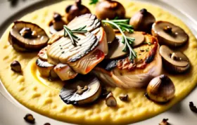 Leckeres Rezept für zarte Putenmedaillons mit cremiger Polenta und aromatischen Steinpilzen