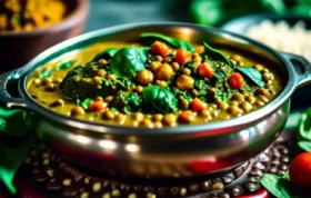 Leckeres Spinat-Linsen-Curry für gesunde Mahlzeiten