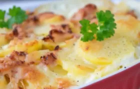 Leckeres und einfaches Kartoffel-Schinken-Gratin Rezept