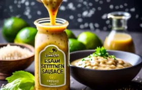 Limetten-Sesam-Sauce - Frische Sauce mit exotischem Aroma