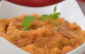 Linsencreme mit Paprika - Ein köstlicher Dip für Gemüsesticks