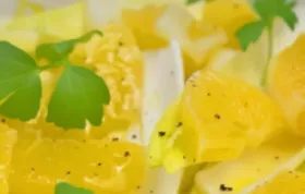 Orangen-Chicorée-Salat mit Walnüssen und Honig-Senf-Dressing