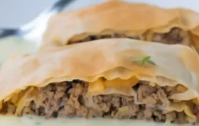 Saftiger Strudel mit herzhafter Füllung