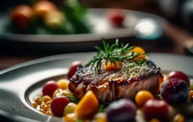 Saftiges Rindschnitzel mit fruchtigen Sauerkirschen und cremigem Schokoeis