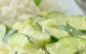 Schmor-Gurke in Wasabi - Ein pikantes und leichtes Gericht