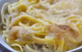 Spaghetti-Auflauf mit Schinken