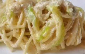 Spaghetti mit Zucchini-Nuss-Sauce