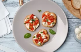 Tomaten Crostini - Knusprige, geschmackvolle Vorspeise