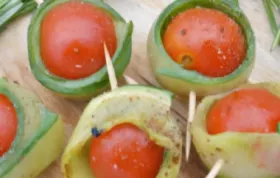 Tomaten im Gurkenmantel