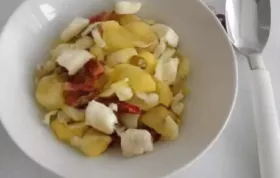 Tomaten-Kartoffel-Salat mit Schafkäse