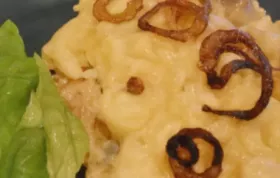 Überbackene Käse-Spätzle mit Pilzen