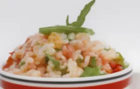 Veganes Risotto mit Rucola