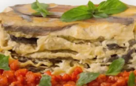 Vegetarische Lasagne mit Karotten und Melanzani