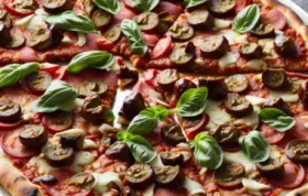 Vegetarische Pizza mit Rote-Rüben-Belag