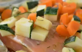 Zarter Lachs in würziger Marinade gegart - Lachsfilet in Alufolie