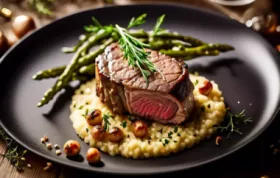 Zartes Rinderfilet mit herzhaftem Schinken und Pilzen