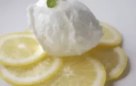 Zitronensorbet